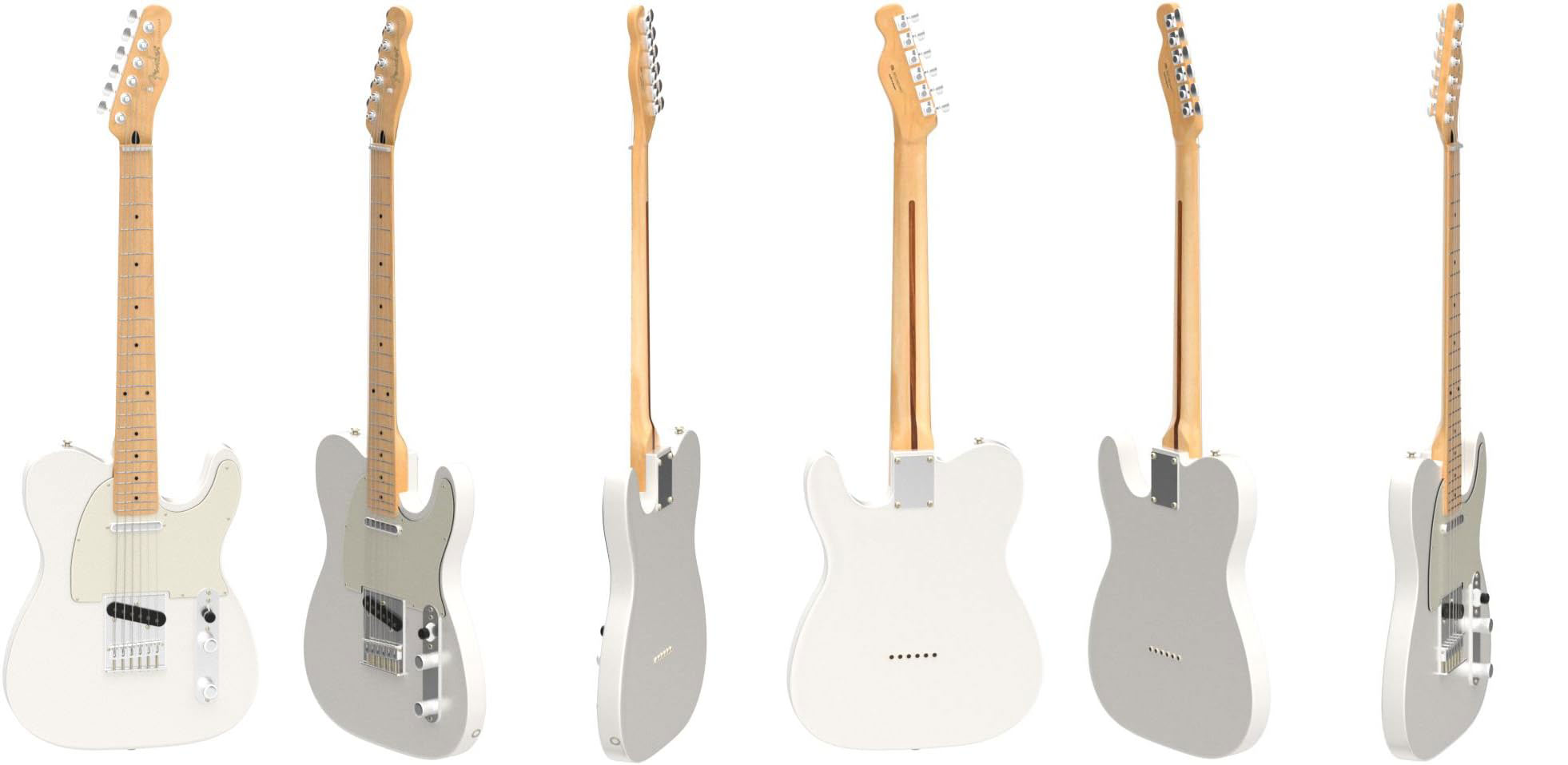 FENDEER-TELECASTER-ELECTRIC-GUITARCITY-WHITE