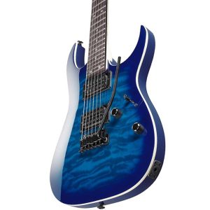 IBANEZ-ELECTRIC-GUITARCITY-GRG-120QA-TRANSPARET-BLUE-BURST